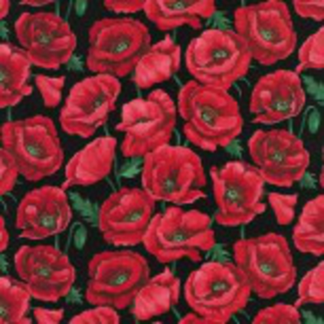 Red Poppies Fat Quarter image 0